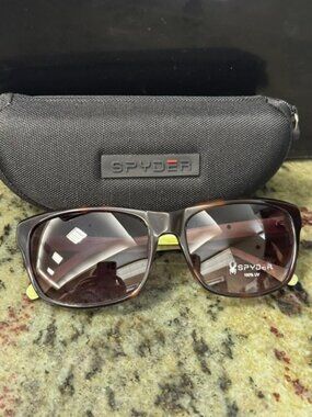 SPYDER Sunglasses SP6004 240 Tortoise / Green 57 17 140 - NEW with Spyder Case